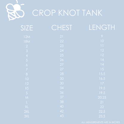 Crop Knot Tank - White