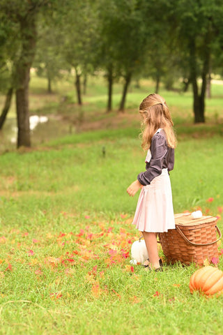 Mini Grace Pleated Skirt - Pink+ - Sugar Bee Clothing