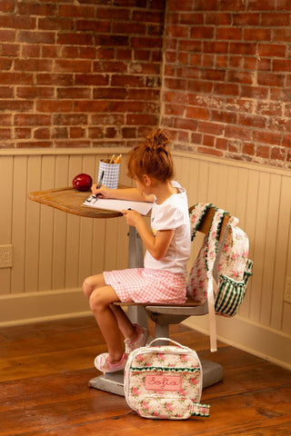 Pencil Case - Pink Roses - Sugar Bee Clothing