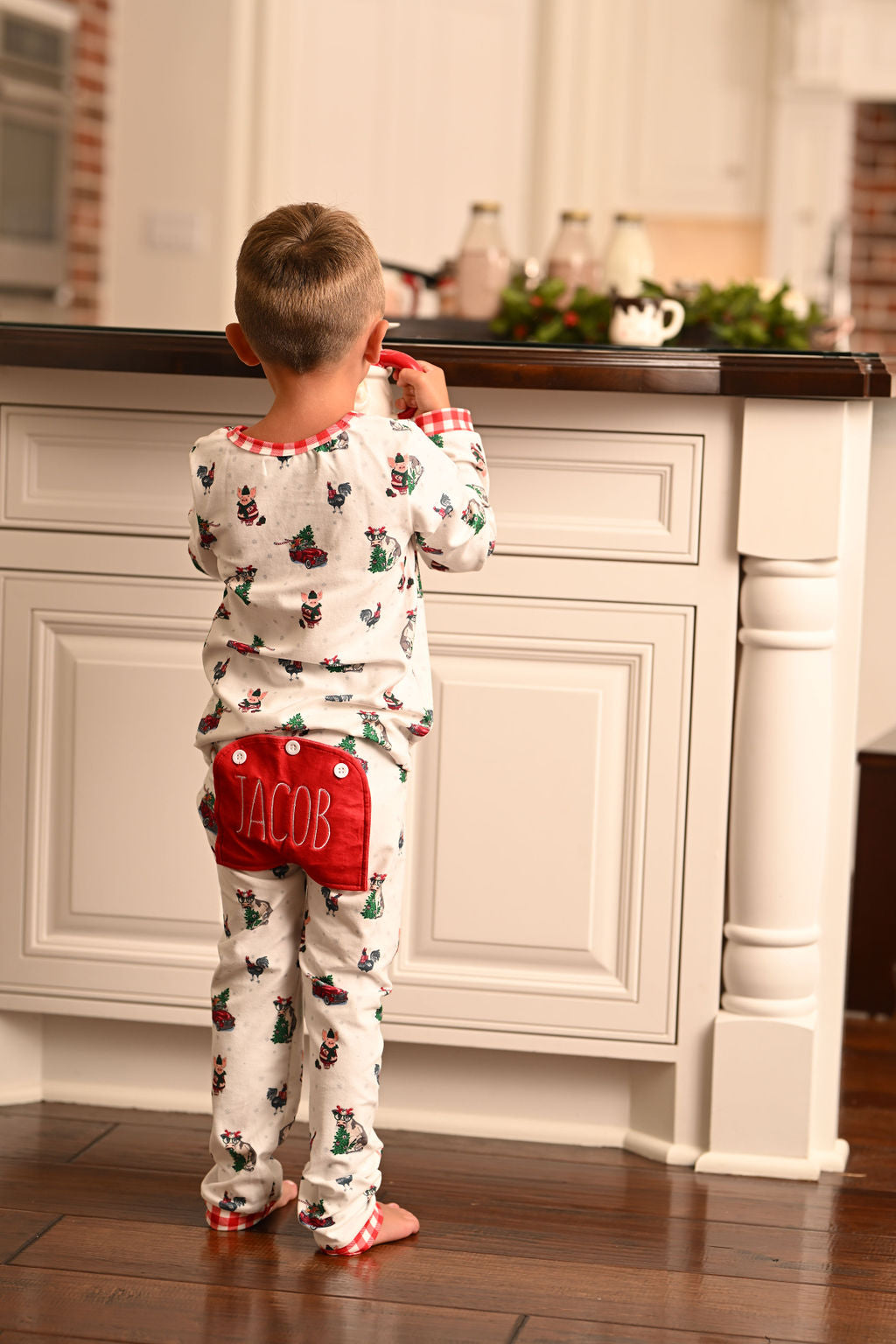 Buttflap Pajamas - Christmas On The Farm Holiday Lounge