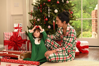 Christmas Plaid - Button Down Pajamas - Sugar Bee Clothing