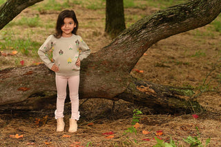 Ruby Ruffle Legging - Pink + - Sugar Bee Clothing