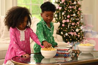 Gown with Bloomers - White Trees on Magenta Holiday Lounge - Sugar Bee Clothing