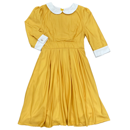 Mabel Peter Pan Dress - Amber