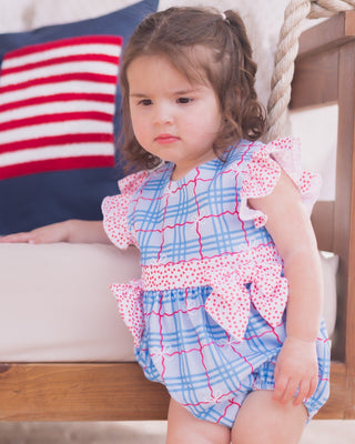 Baby Joann Bow Bubble - All - American Bow - Sugar Bee Clothing