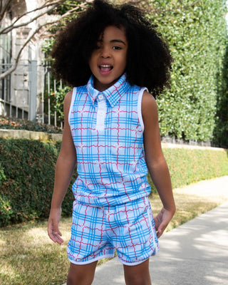 Janis Sleeveless Polo Set - All - American Bow - Sugar Bee Clothing