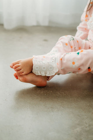 Ruffle Buttflap Pajamas - Easter Bunny Girl - Sugar Bee Clothing