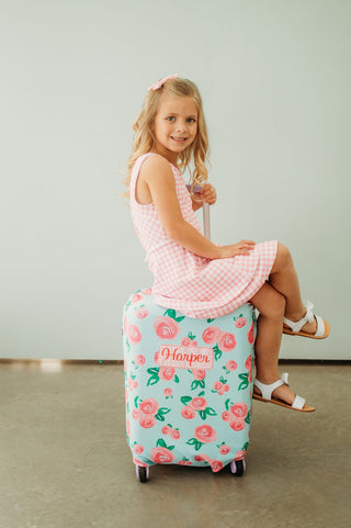 Luggage Cover - Watercolor Roses - Sugar Bee Clothing