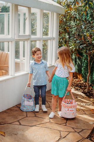 Easter Basket - Blue Carrots - Sugar Bee Clothing