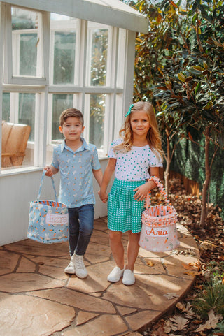Easter Basket - Pink Carrots - Sugar Bee Clothing