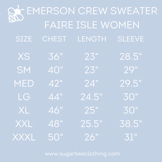 Emerson Crew Sweater - Christmas Fair Isle - Sugar Bee Clothing