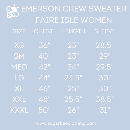 Emerson Crew Sweater - Christmas Fair Isle