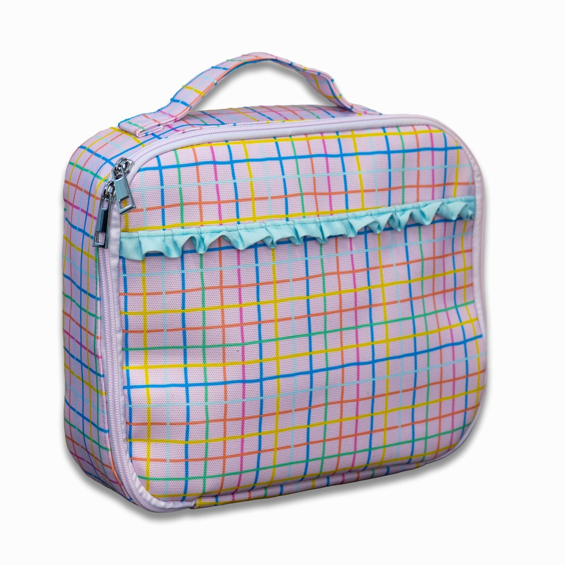 Lunch Bag - Pink Plaid - Sugar Bee Clothing