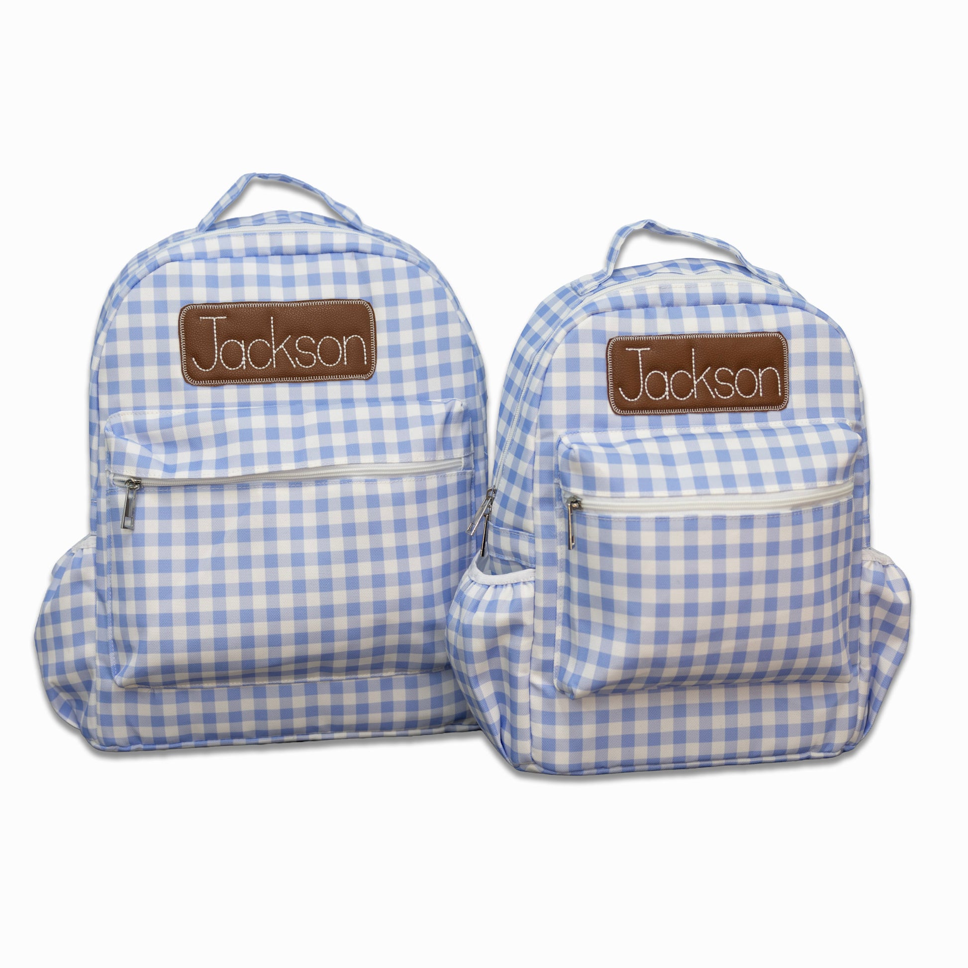 Backpack - Blue Gingham - Sugar Bee Clothing