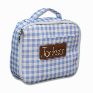 Lunch Bag - Blue Gingham - Sugar Bee Clothing