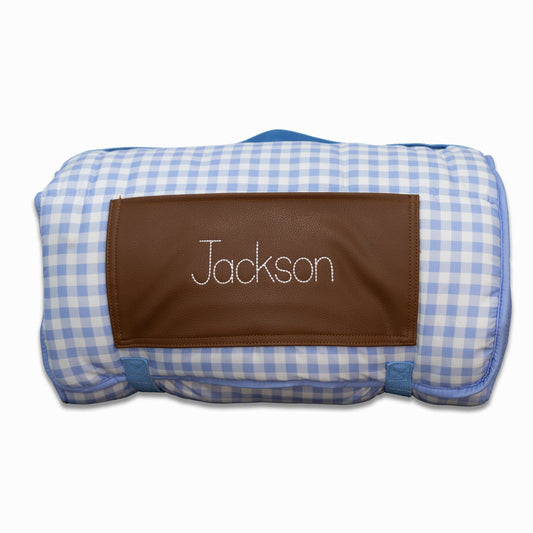 Nap Mat - Blue Gingham - Sugar Bee Clothing