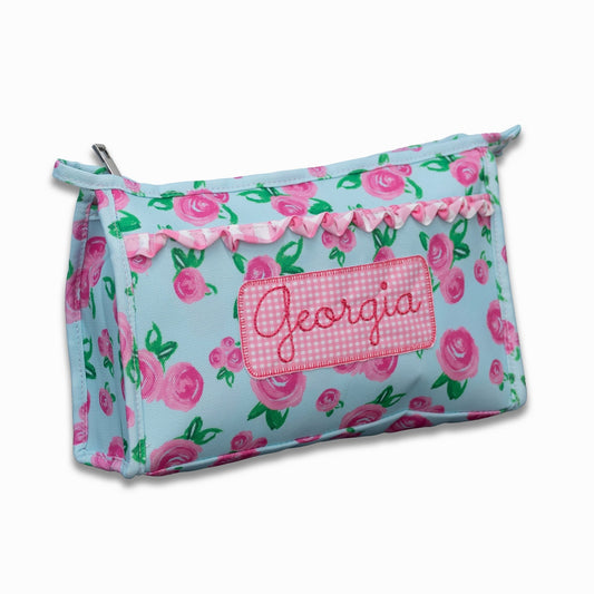 Pencil Bag - Watercolor Roses - Sugar Bee Clothing