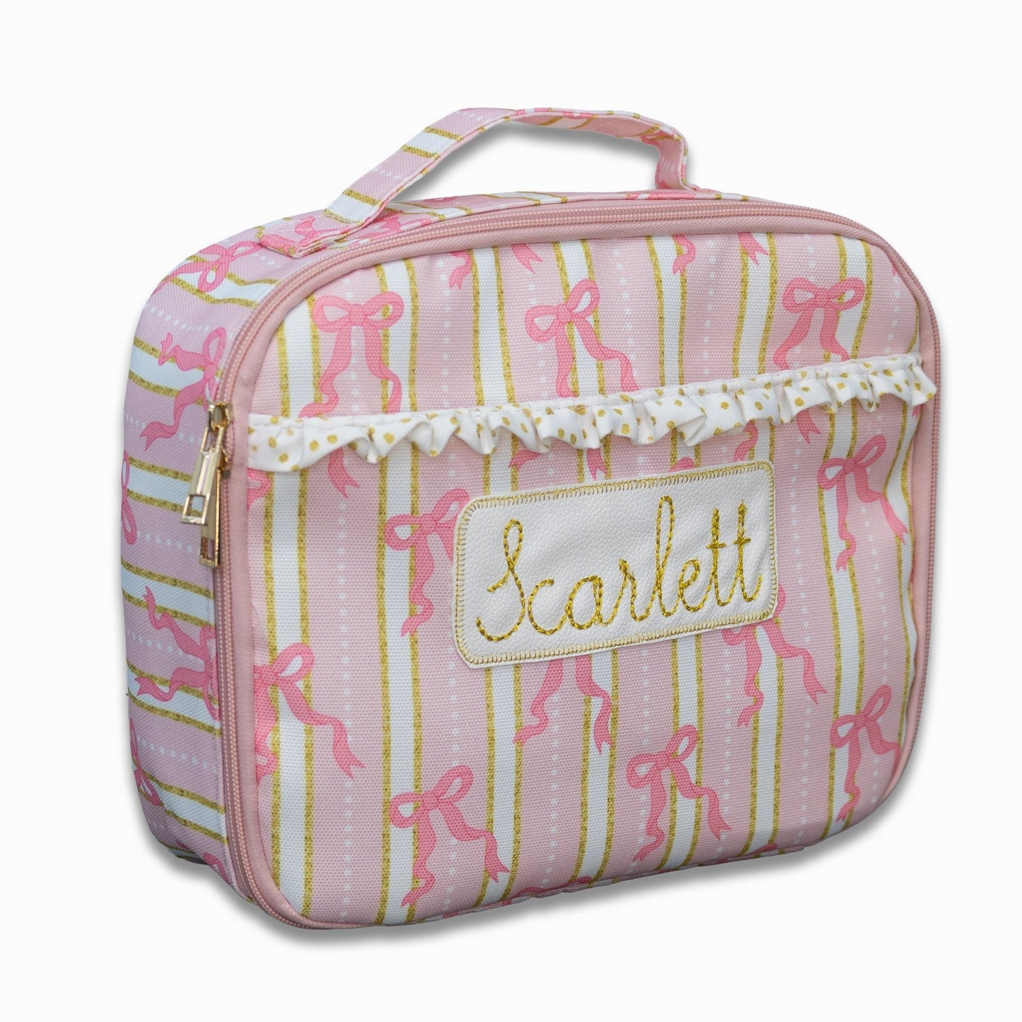 Lunch Bag - Pink Bows - Sugar Bee Clothing
