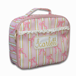 Lunch Bag - Pink Bows - Sugar Bee Clothing
