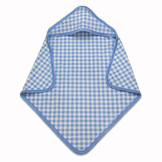 Hooded Towel - Blue Gingham - Sugar Bee Clothing