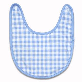 Basic Bib - Blue Gingham - Sugar Bee Clothing