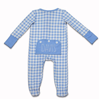 Zippy - Blue Gingham - Sugar Bee Clothing