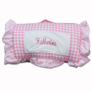 Nap Mat - Ruffle Pink Gingham - Sugar Bee Clothing