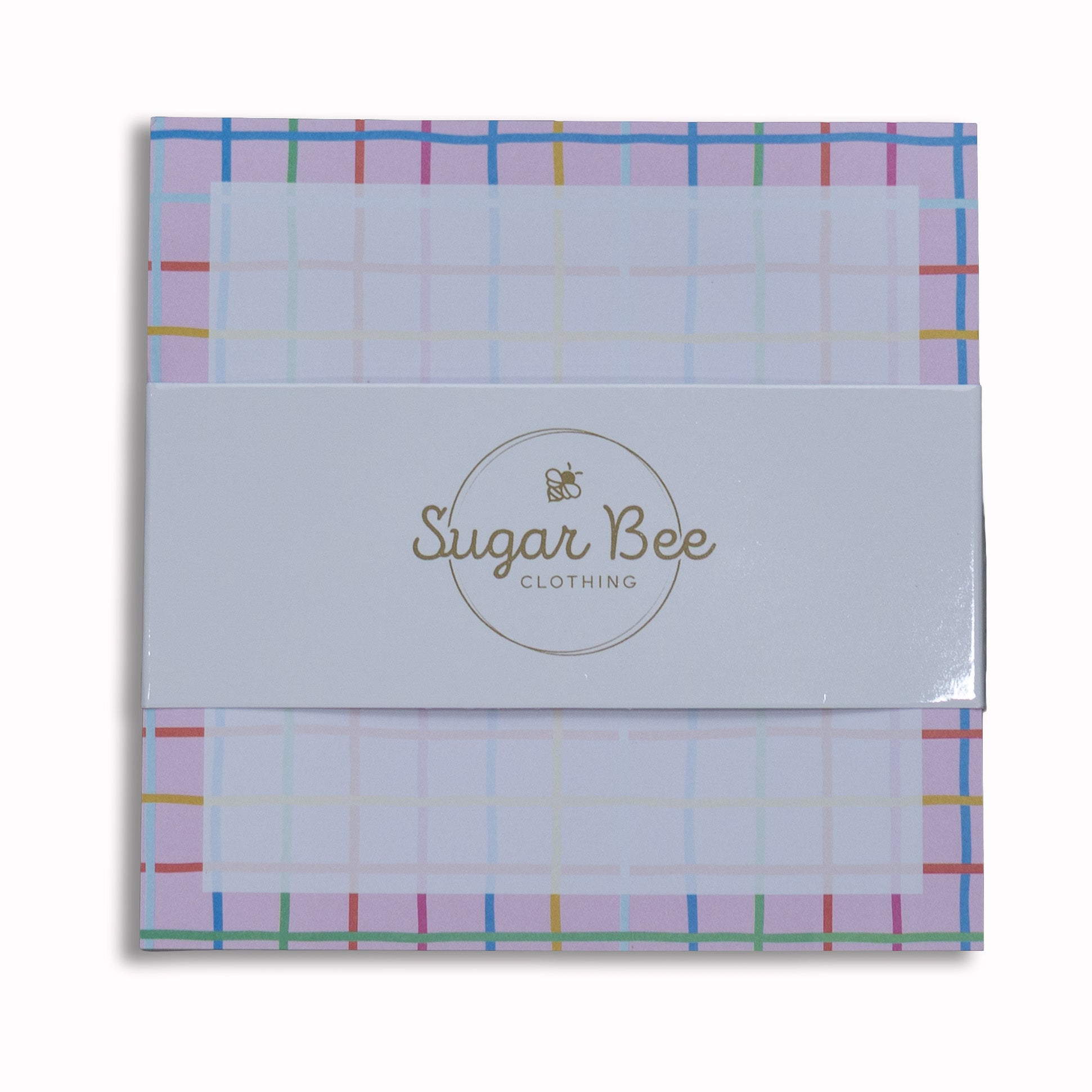 Lunch Bag Notes - Pink Plaid - Sugar Bee Clothing