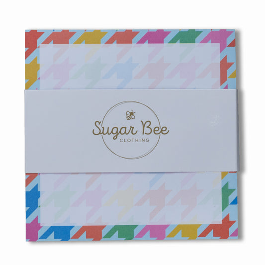 Lunch Bag Notes - Houndstooth - Sugar Bee Clothing