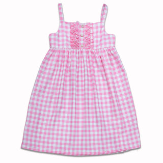 Gown - Pink Gingham - Sugar Bee Clothing