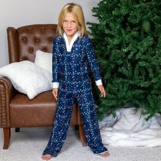 Wide Leg Lounge Set - Christmas Lights Holiday Lounge - Sugar Bee Clothing
