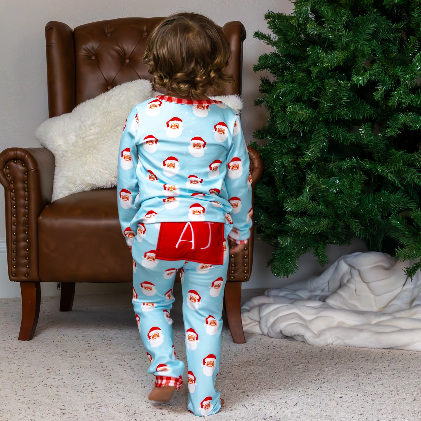 Buttflap Pajamas - Vintage Santa Holiday Lounge