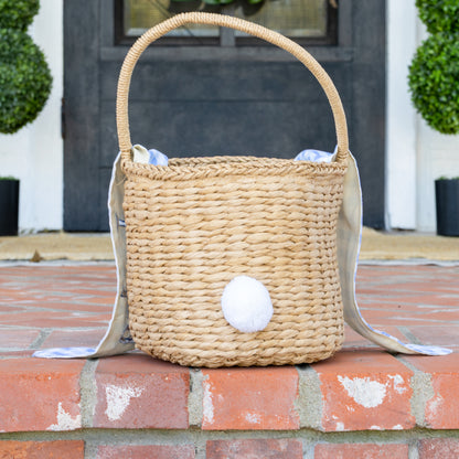 Easter Basket - Blue Gingham Bunny
