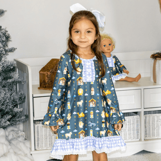 Gown with Bloomers - Manger Holiday Lounge - Sugar Bee Clothing
