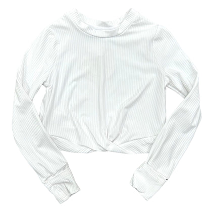 Crop Knot Long Sleeve - White