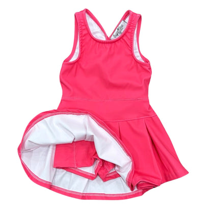 Pleated Tennis Dress - Magenta
