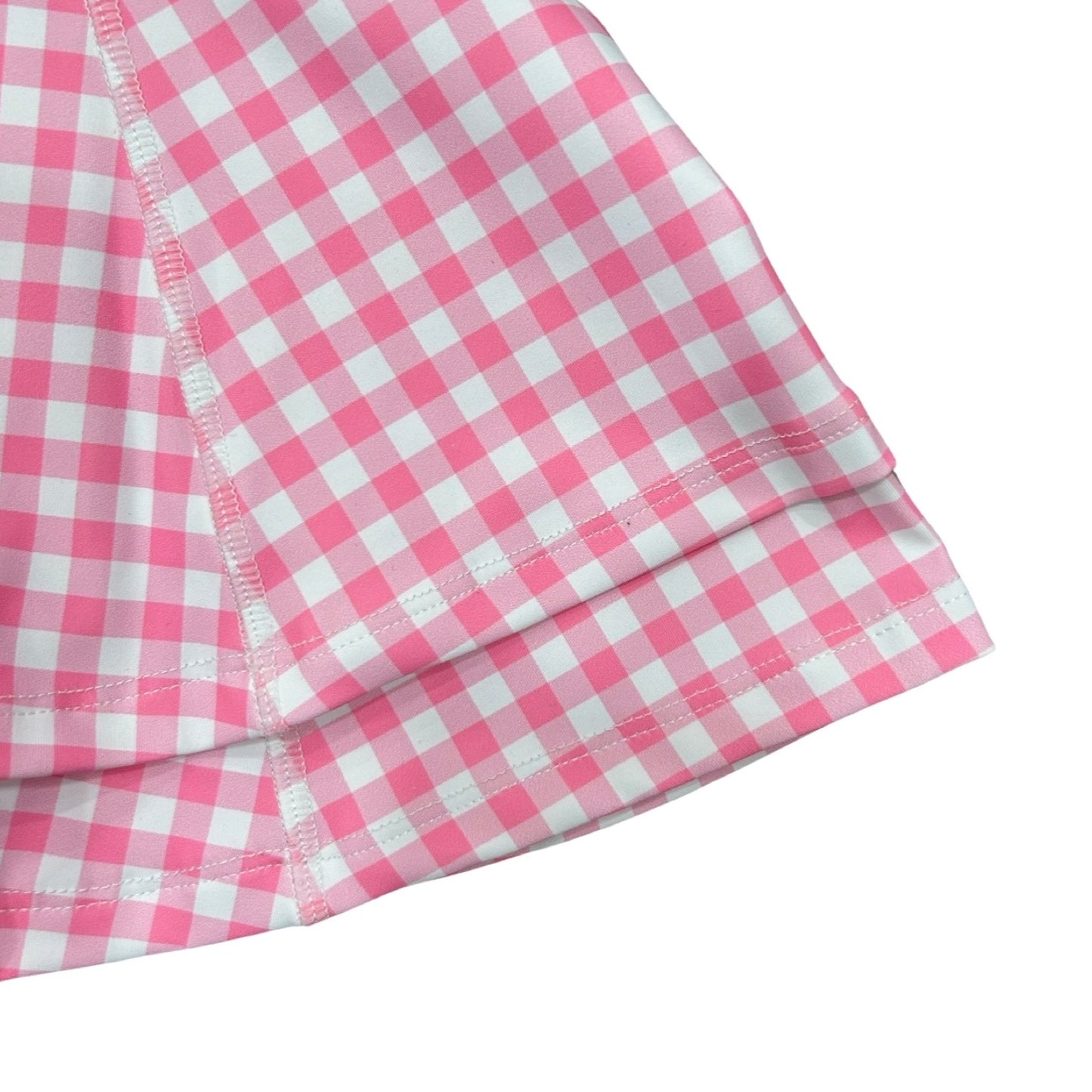 Ruffle Tennis Dress - Pink Gingham