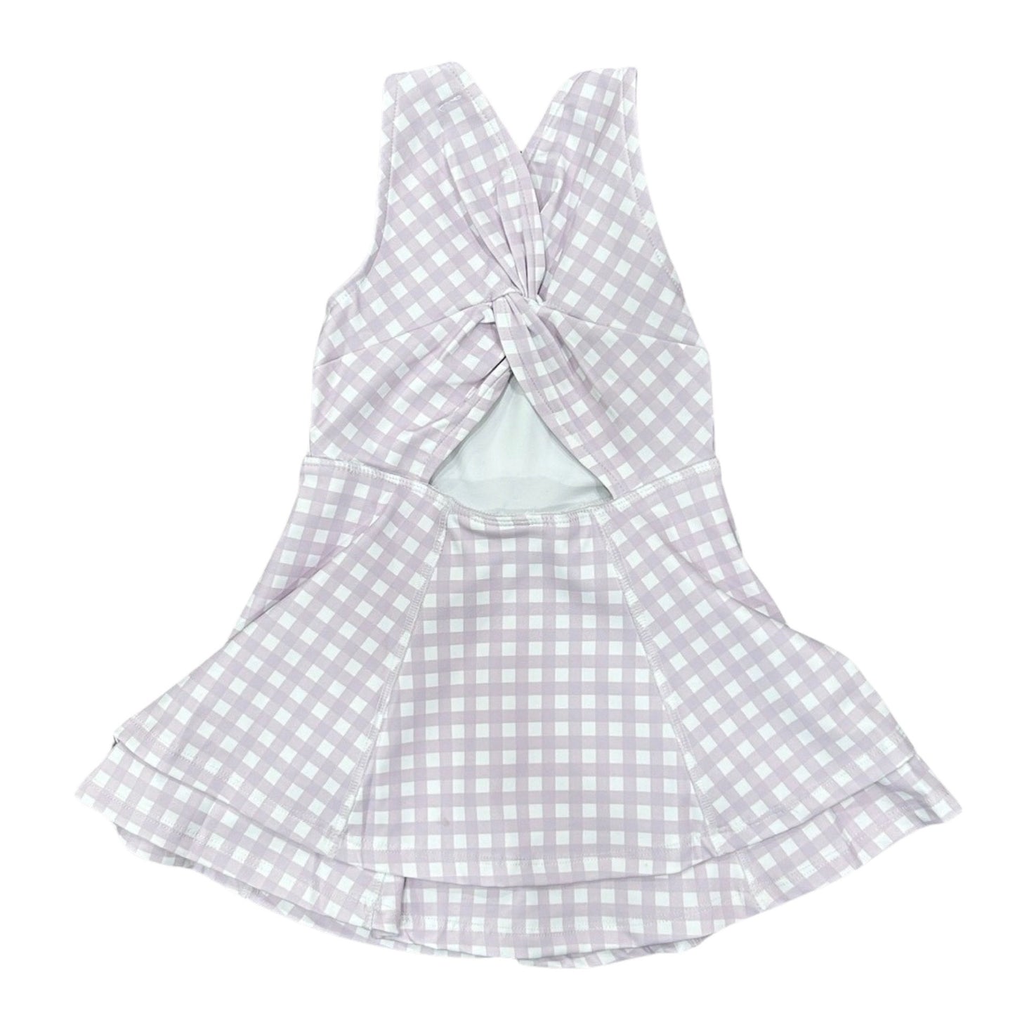 Ruffle Tennis Dress - Lavender Gingham