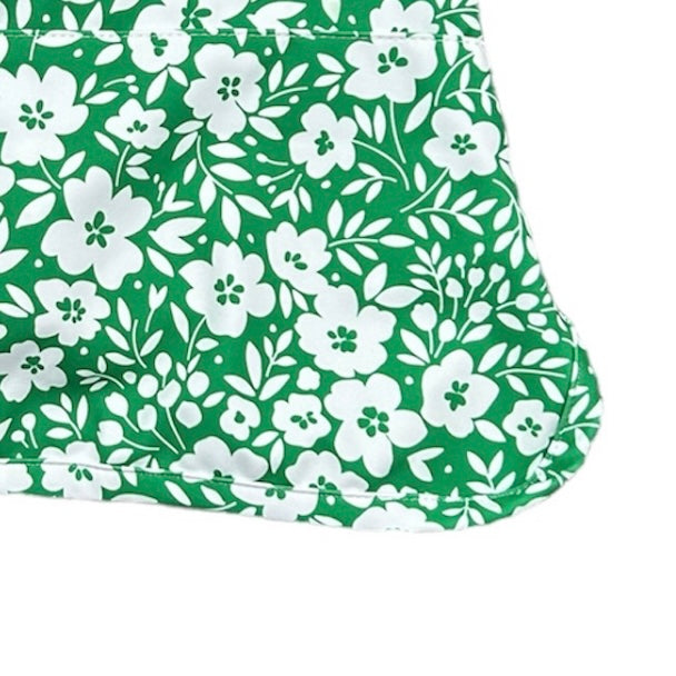 Straight Tennis Skirt - Emerald Ditzy Floral
