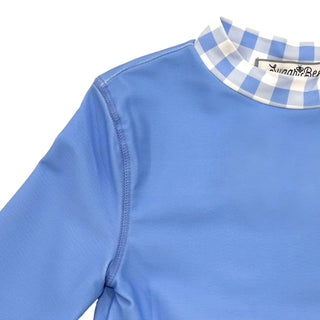 Rashguard - Blue Gingham - Sugar Bee Clothing