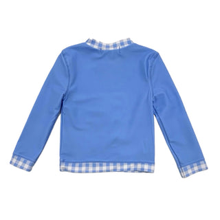 Rashguard - Blue Gingham - Sugar Bee Clothing