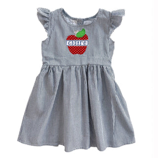Seersucker Apple Dress - Sugar Bee Clothing