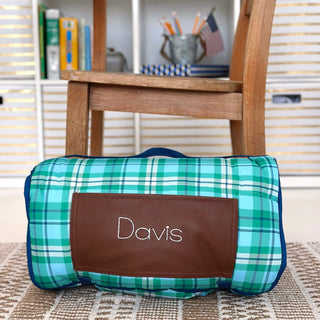 Nap Mat - Preppy Plaid - Sugar Bee Clothing