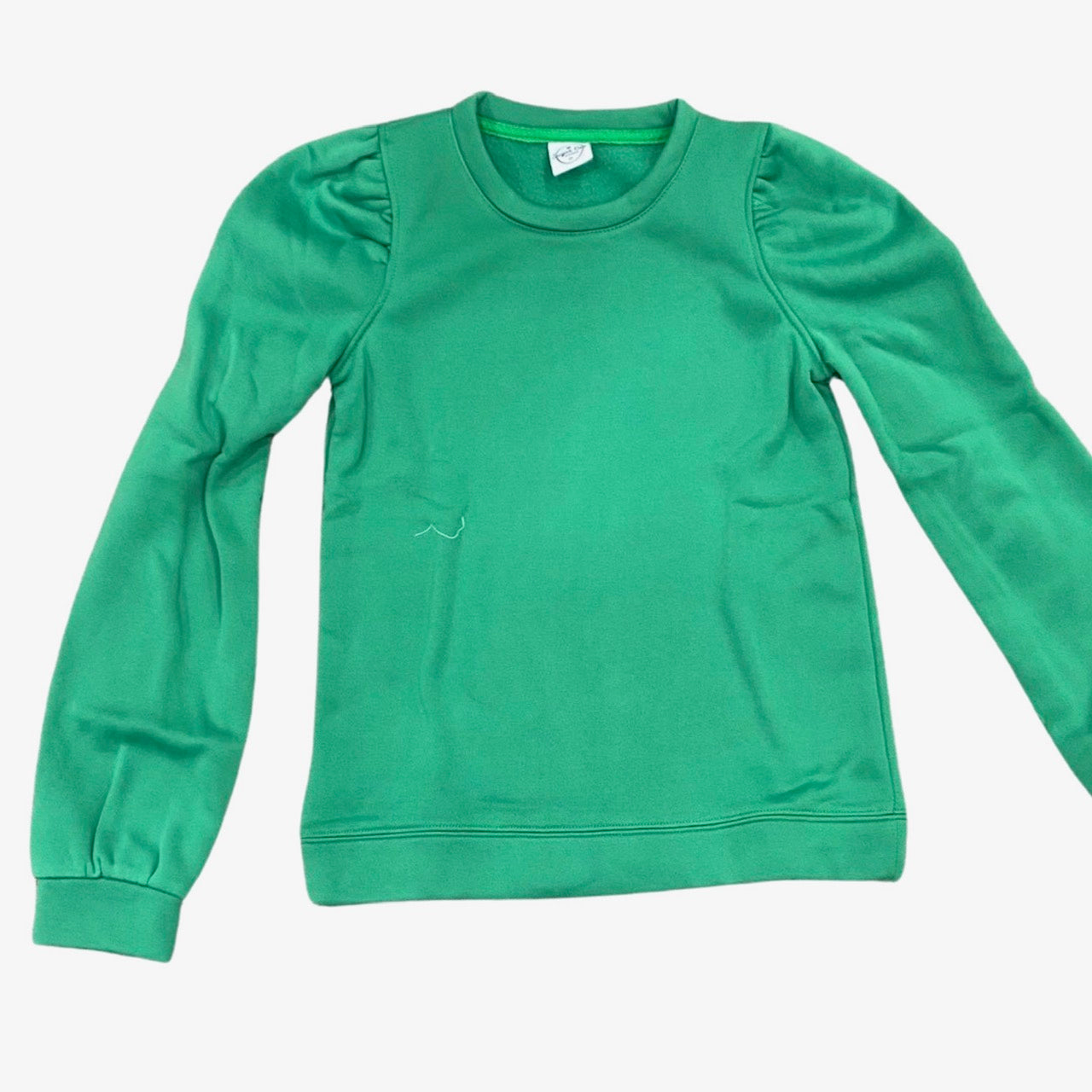 Puff Sleeve Pullover - Green