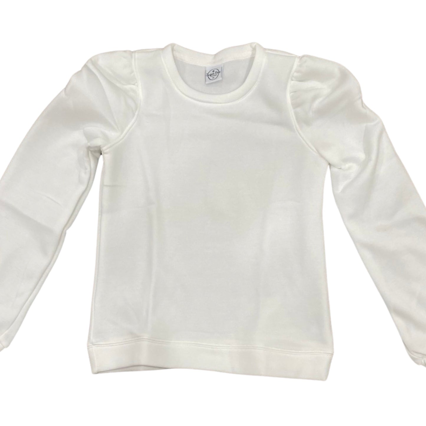 Puff Sleeve Pullover - White