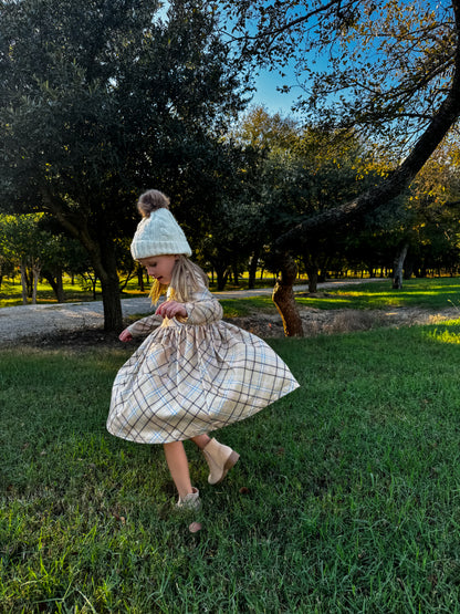 Claire Twirl Dress - Fall Plaid