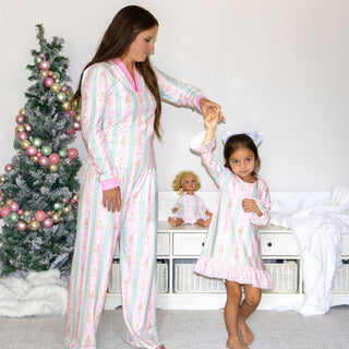 Wide Leg Lounge Set - Nutcracker Holiday Lounge - Sugar Bee Clothing