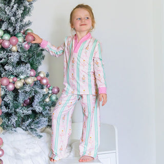 Wide Leg Lounge Set - Nutcracker Holiday Lounge - Sugar Bee Clothing