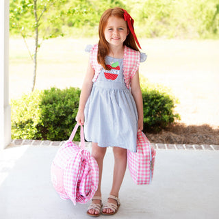 Nap Mat - Pink Gingham - Sugar Bee Clothing