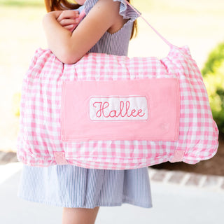 Nap Mat - Pink Gingham - Sugar Bee Clothing